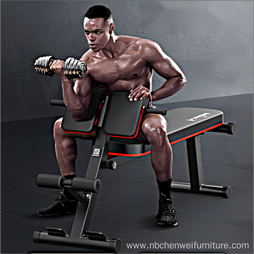 Multi Function Steel Foldable Flat Weightlifting Bench
